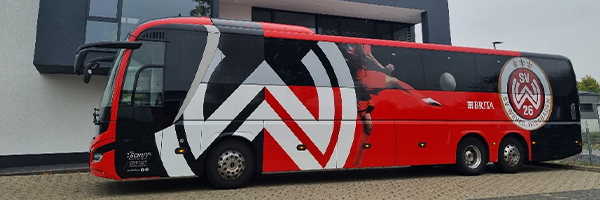 Mannschaftsbus SV Wehen Wiesbaden